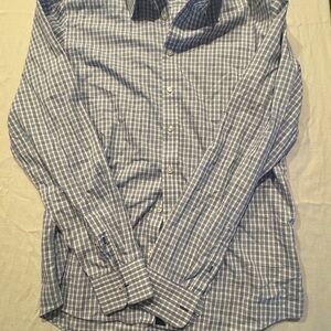 UNTUCKit Men's Light Blue Plaid Shirt